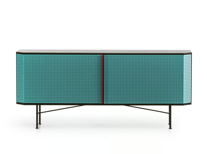 MOROSO - PERF - Powder coated steel sideboard with doors _ In Stock